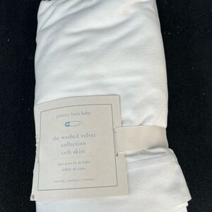 Pottery Barn Kids Cream Crib Skirt